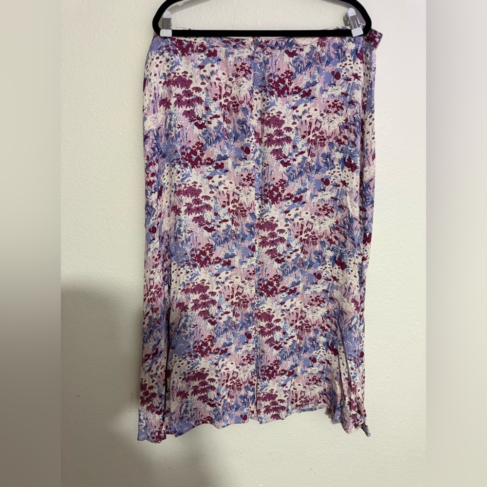 Reformation Floral Midi Skirt - Purple and Pink - Picture 4 of 5